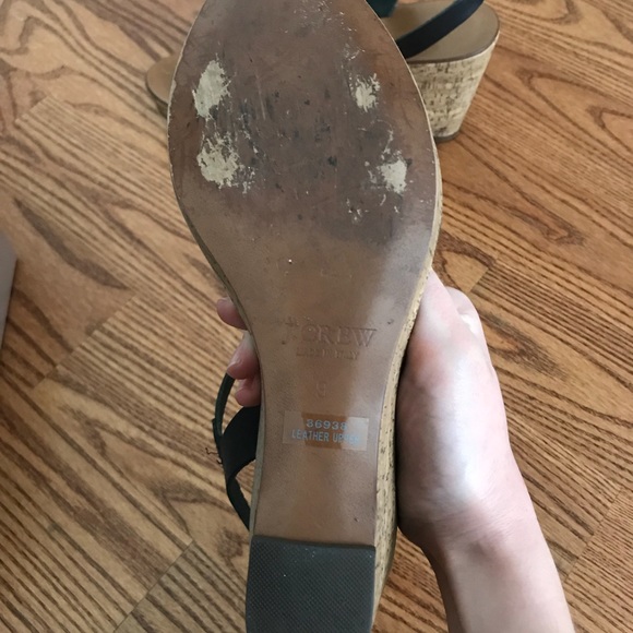 J. Crew Caden Leather and Cork Wedges - Picture 4 of 6